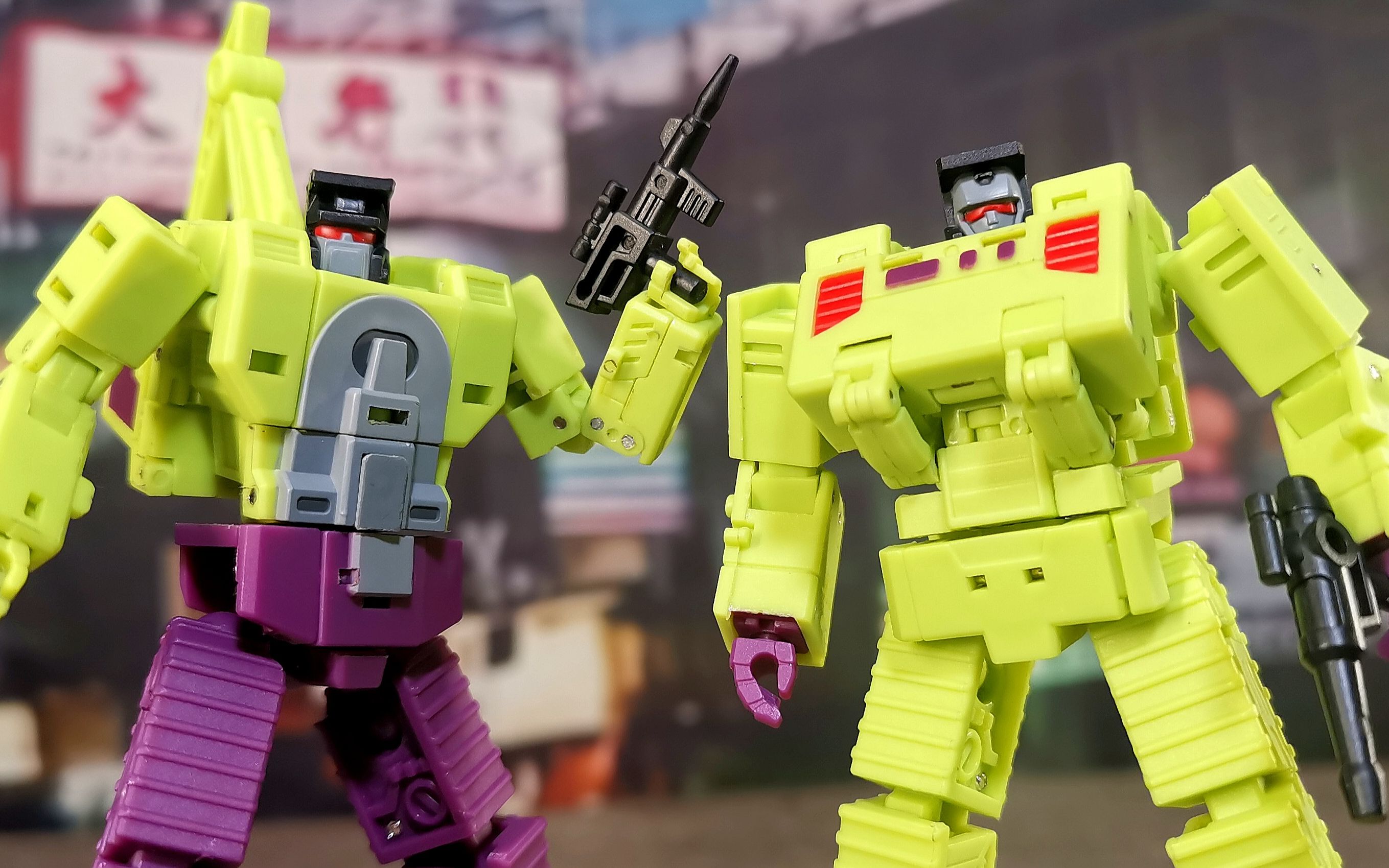 【定格动画】全球首发!魔方大力神清扫机,推土机定格动画