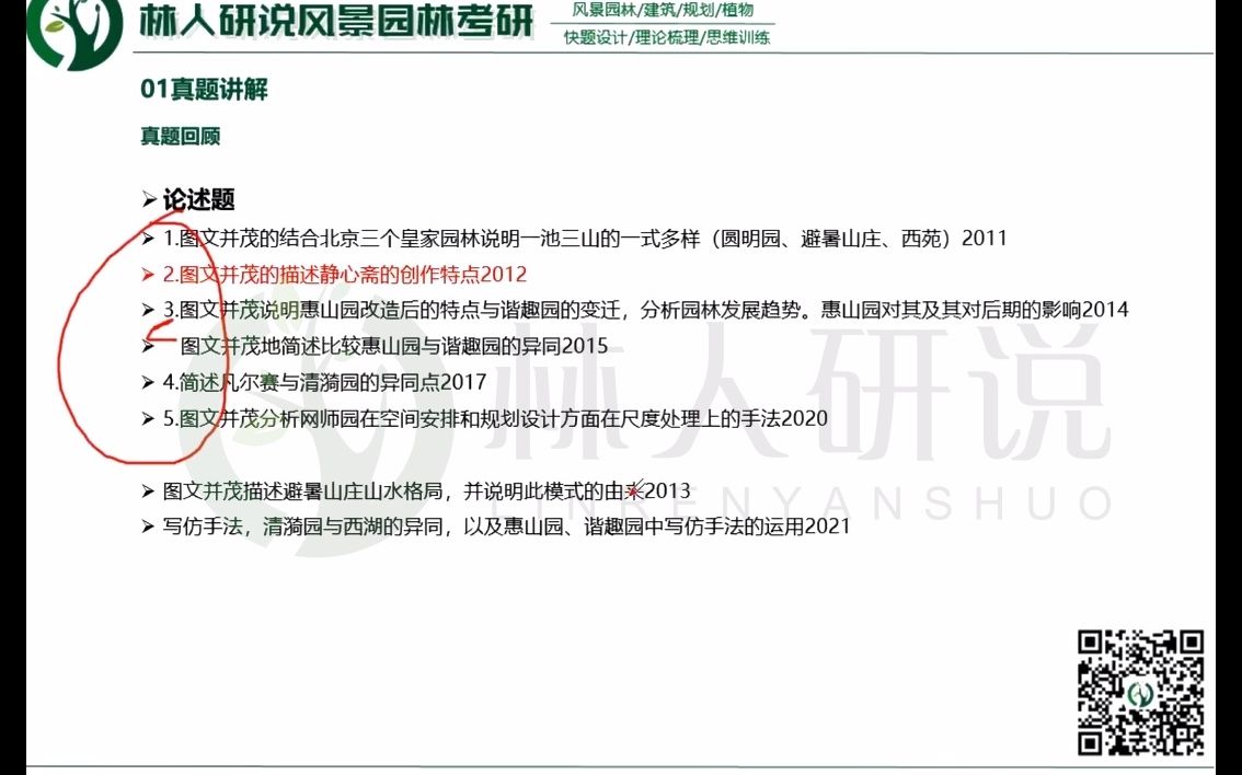 北林风景园林基础344理论论述题真题详解哔哩哔哩bilibili