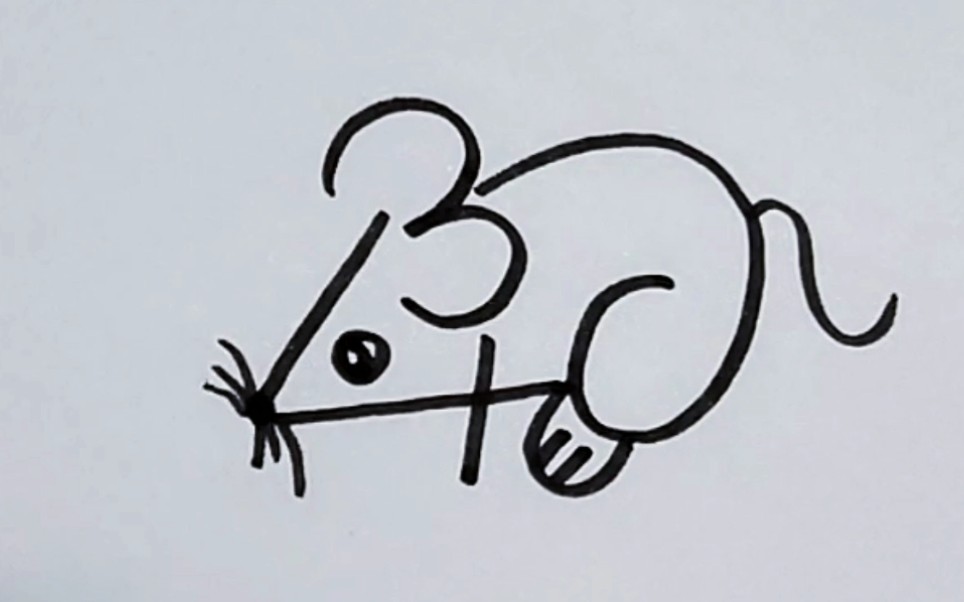 用34画鼠特别简单 一看就会画