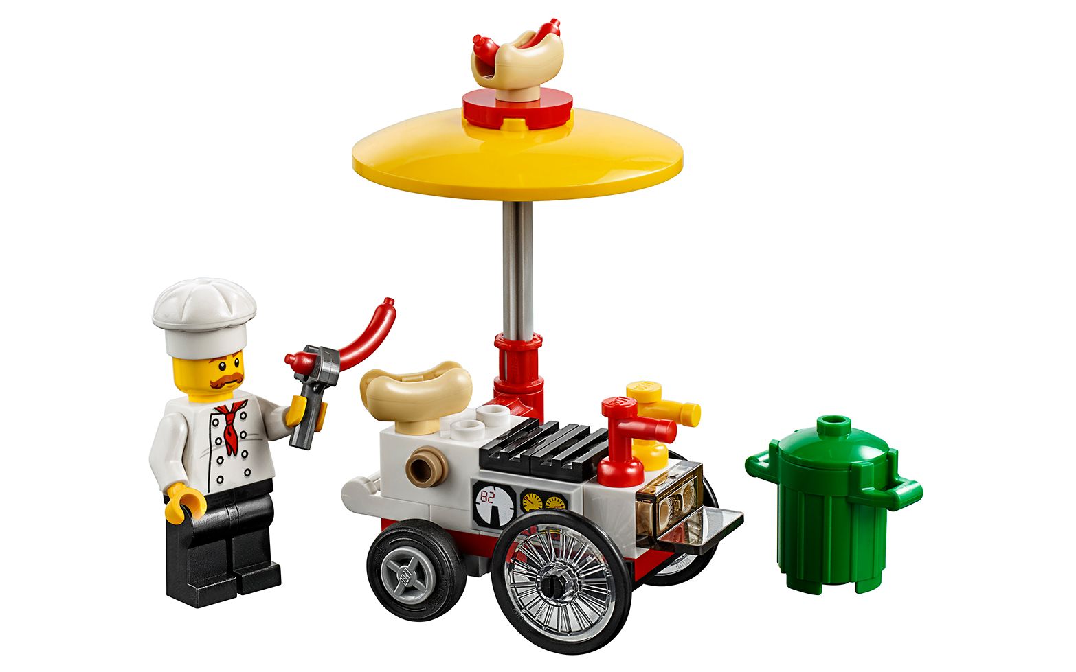 乐高lego 30356 城市系列 热狗摊车拼砌包 2018速拼评测_哔哩哔哩 (゜