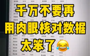 Download Video: 千万不要再一个个核对数据了