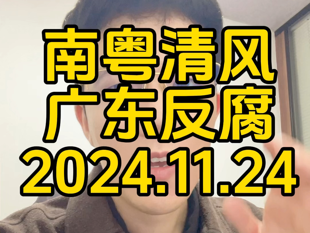 【林律说】南粤清风广东反腐2024.11.24哔哩哔哩bilibili