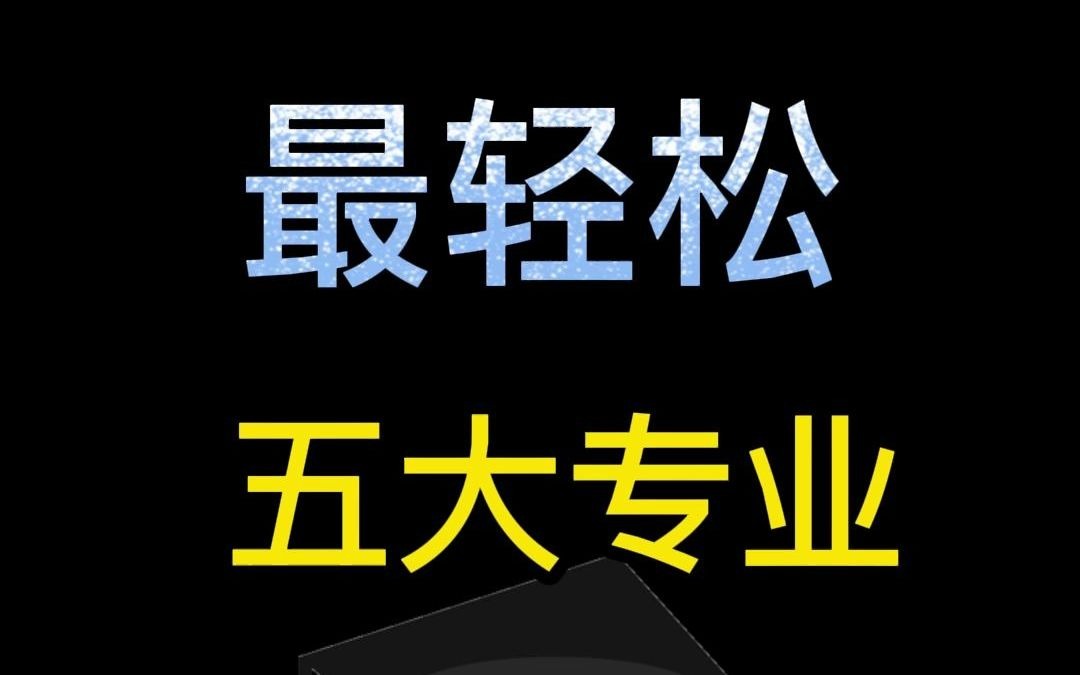 研究生“跨考”最轻松的五大专业哔哩哔哩bilibili