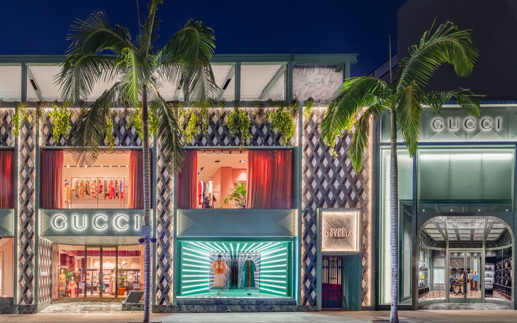 walk圣诞节后的黄昏漫步洛杉矶罗迪欧大道rodeodrivela的冬天温暖如春