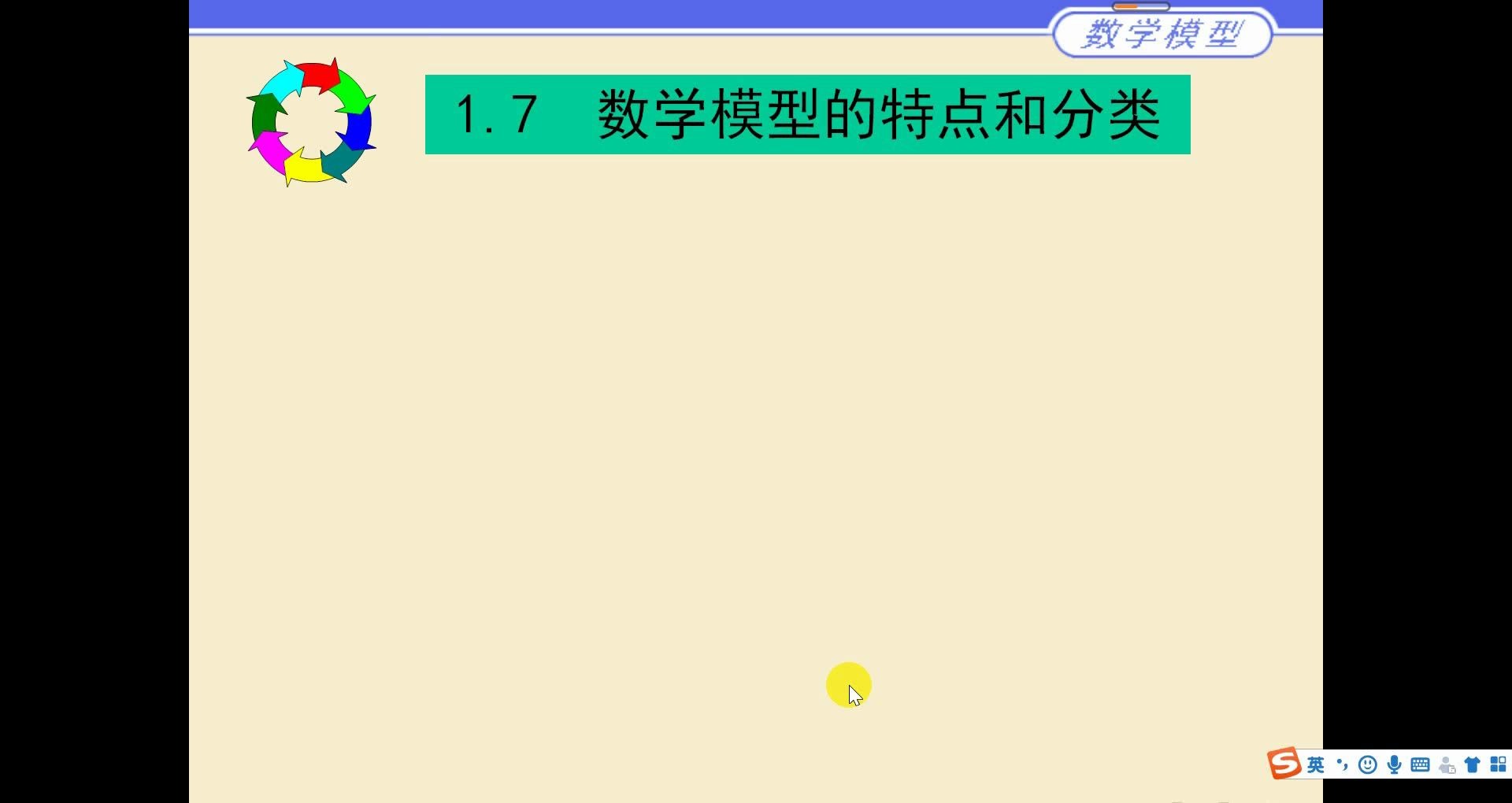 1.7 数学模型的特点和分类 数学建模 第一章 建立数学模型 姜启源 数学模型 高教出版社哔哩哔哩bilibili