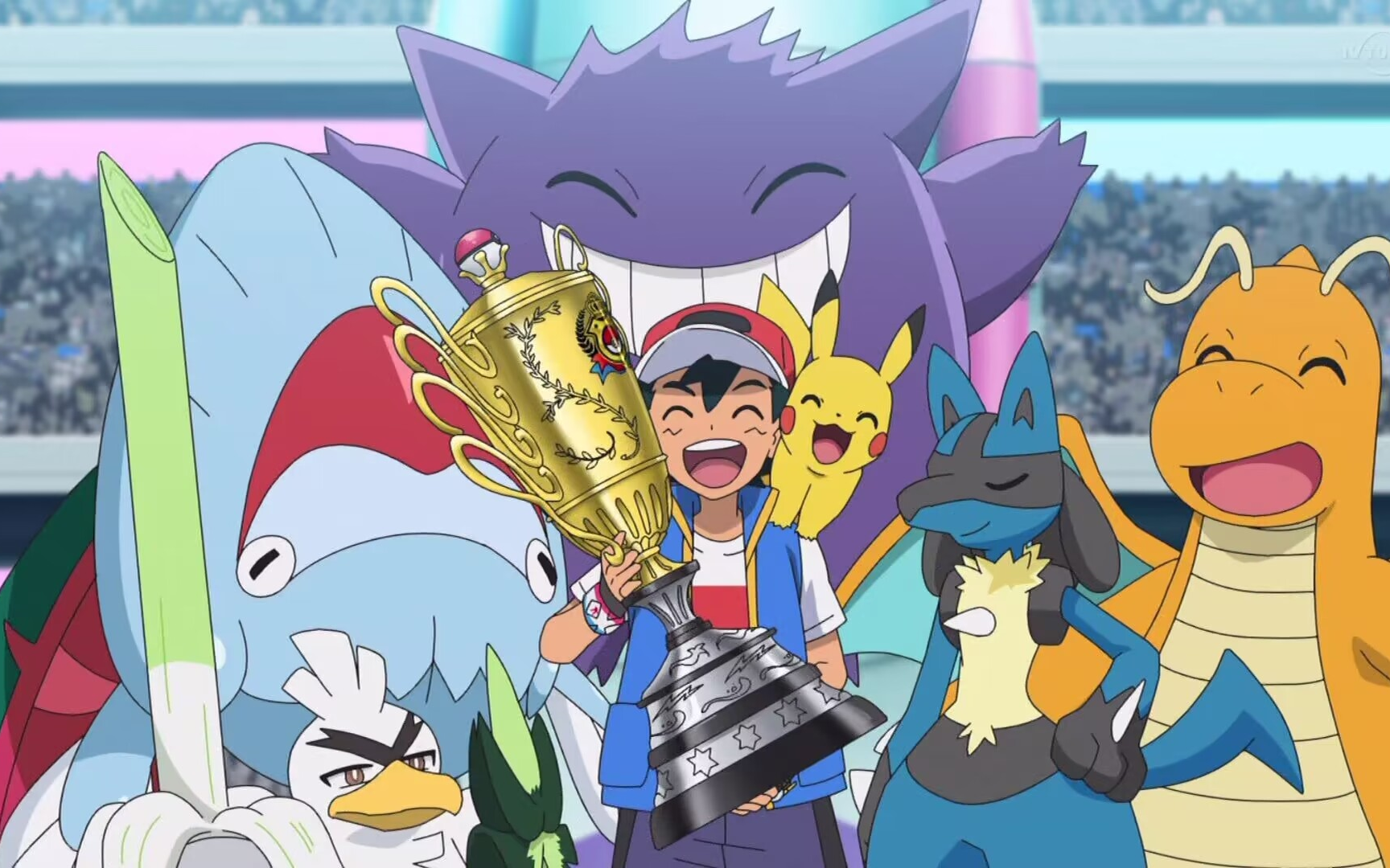 《宝可梦》我们是冠军!小智夺冠,,最燃爆的旅途比赛