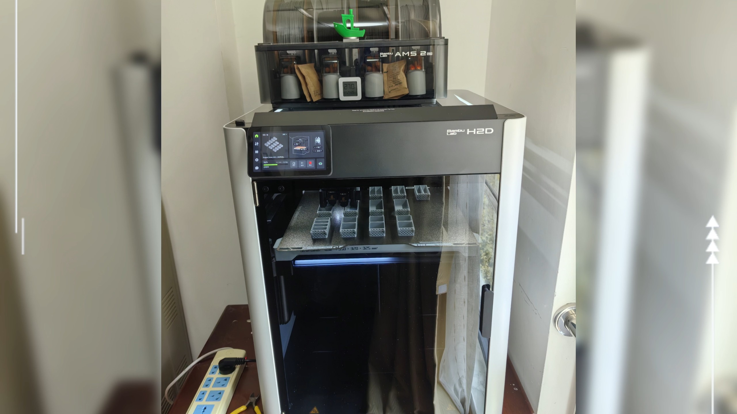 拓竹h2d打印机到货使用感受