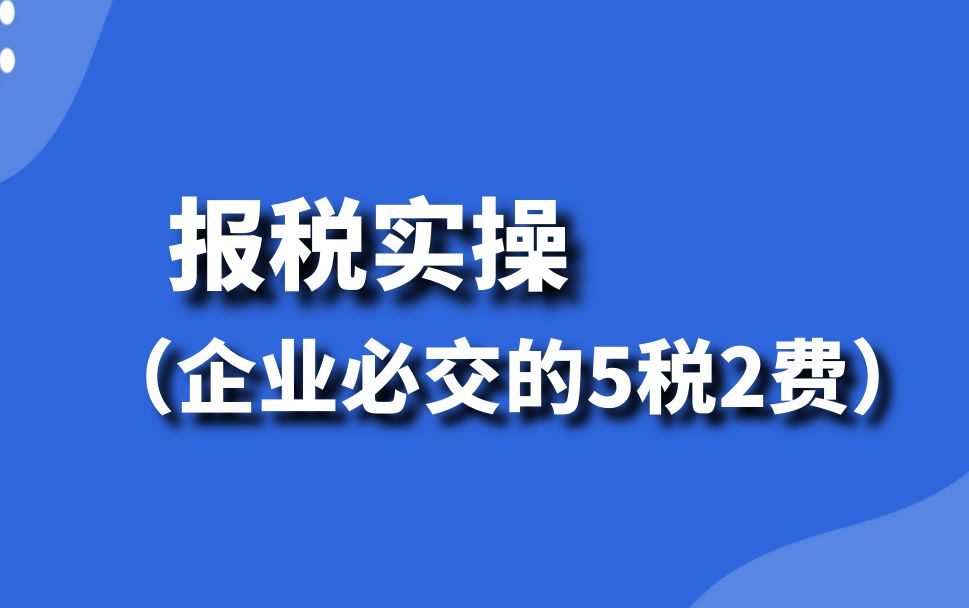 会计实操:报税实务(纳税申报)一般和小规模纳税增值税申报、企业所得税预缴申报、个人所得税预缴申报、附加税费申报、印花税申报哔哩哔哩bilibili