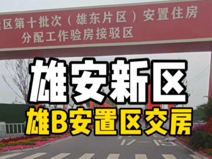 雄安新区雄东片区雄b安置区交房现场 这次交285栋13847套房 #雄安新区 #房产 #雄安安置区哔哩哔哩bilibili