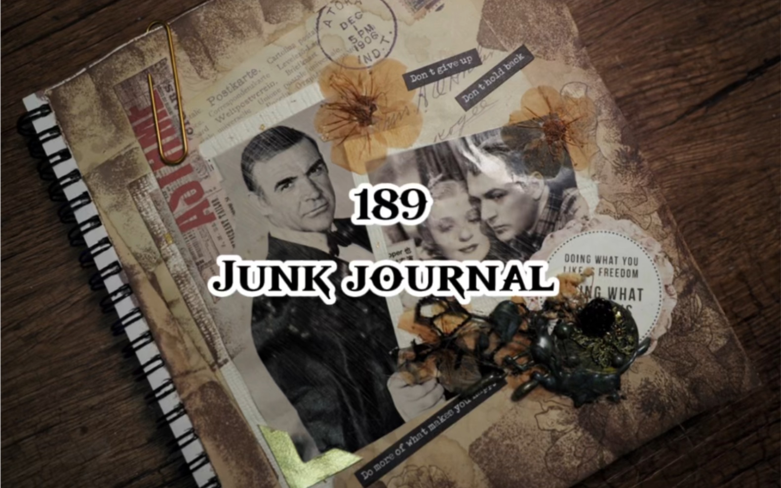 189期junk journal |复古手帐#艺术垃圾杂志#手帐拼贴#助眠哔哩哔哩bilibili