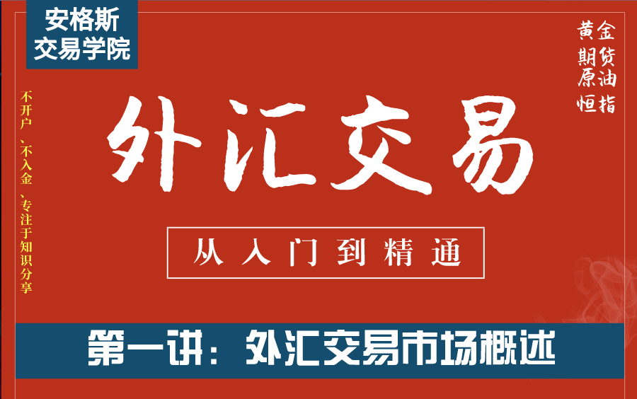 外汇交易基础知识入门课1:黄金外汇交易概述(从入门到精通——必看)哔哩哔哩bilibili