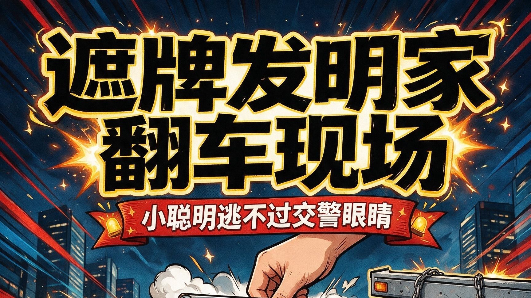 为了遮住车牌，这些货车司机把自己逼成了“发明家”😂
