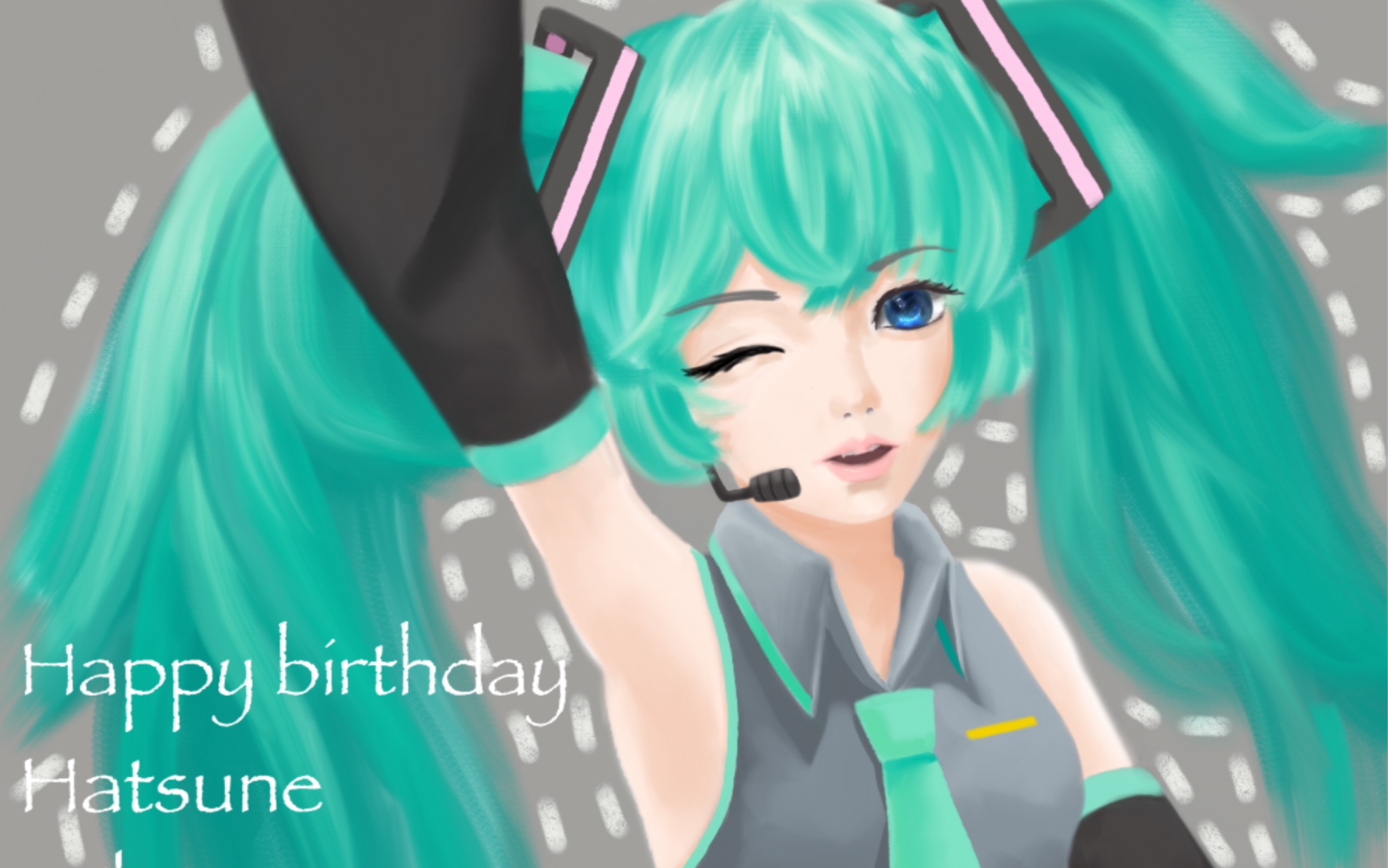 [初音未来/miku/厚涂]誕生日おめでとう