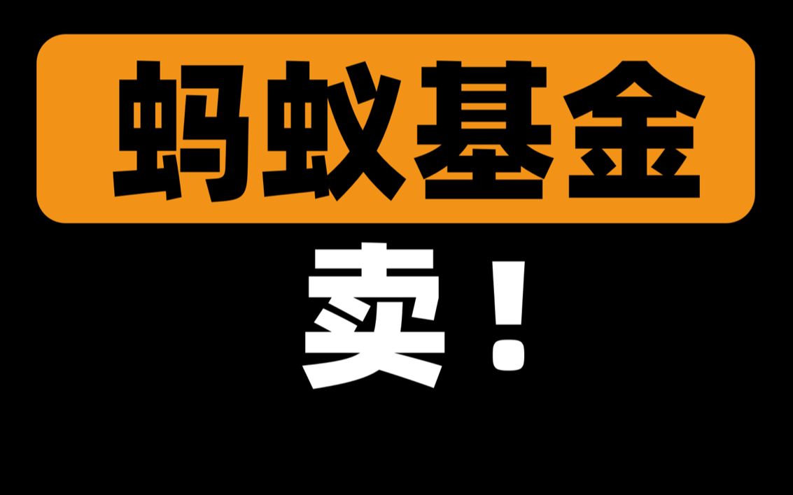 蚂蚁基金,爆雷债基,卖了吧 |前基金公司员工哔哩哔哩bilibili