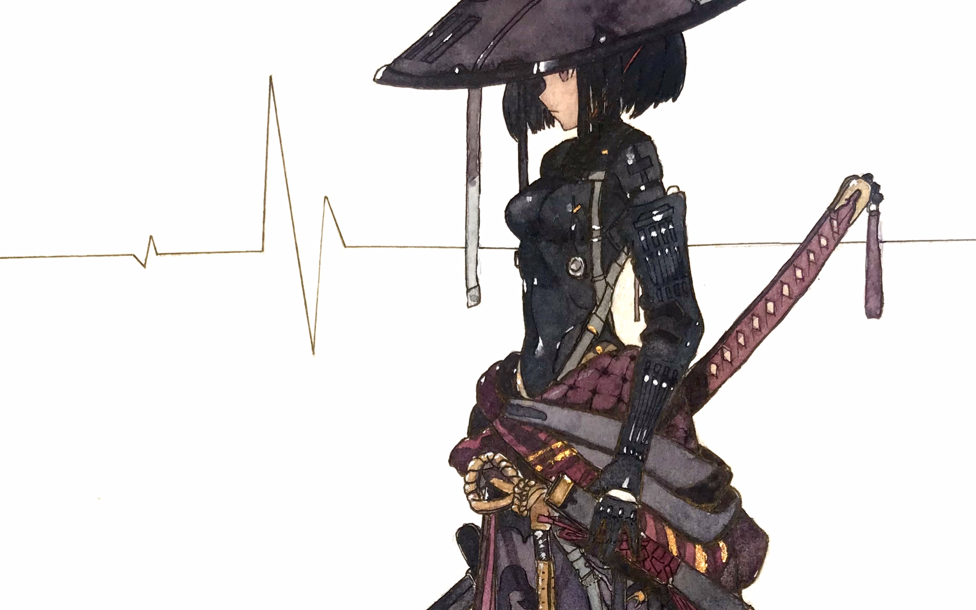 【水彩过程】核爆神曲临摹neco老师作品_哔哩哔哩_bilibili