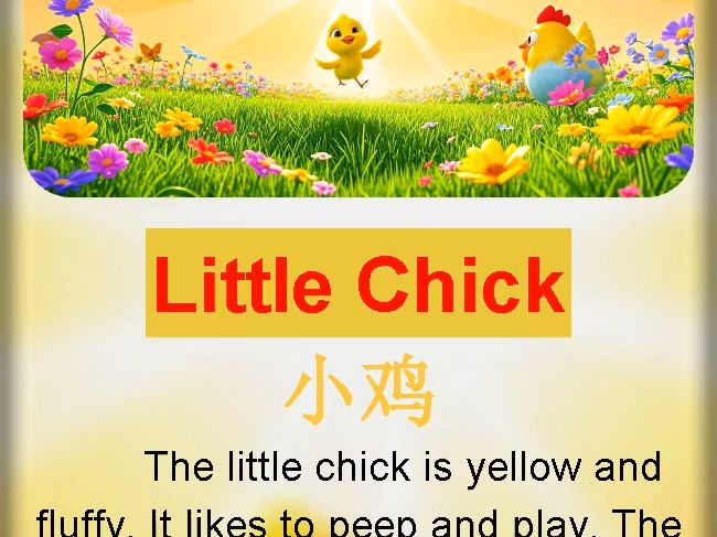 英语小短文跟读||小鸡Little Chick哔哩哔哩bilibili