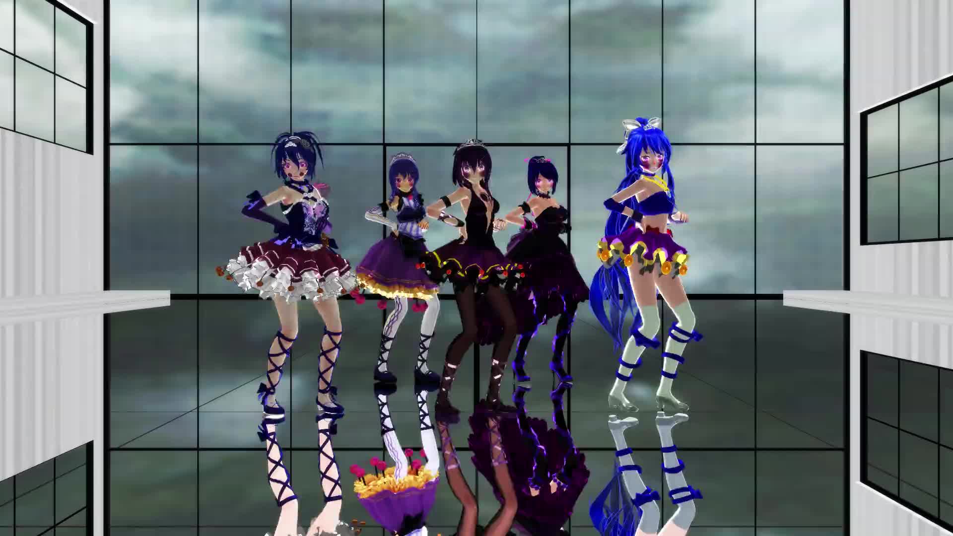 [fnafxmmd]五位ballora大姐姐们