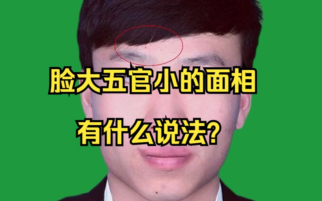 脸大五官小的面相有什么说法?