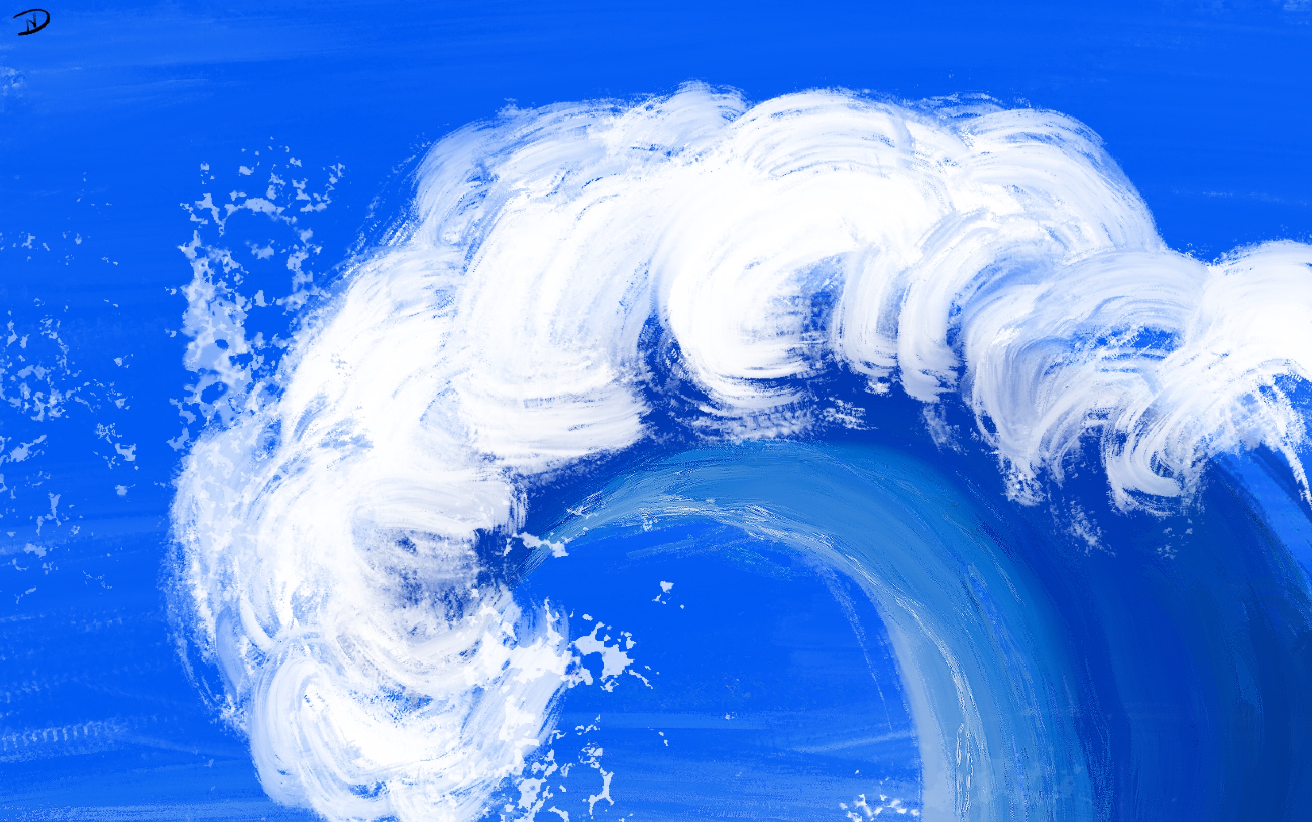 【交作业】procreate临摹 海浪