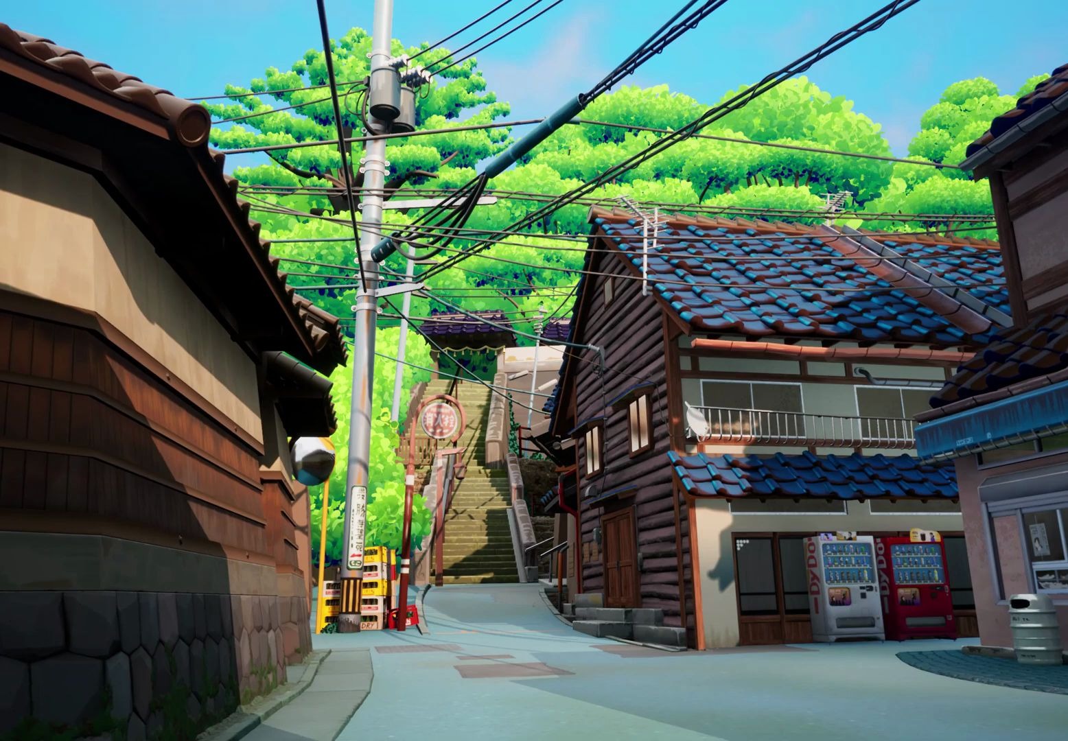 a street in kanazawa - production time lapse - ue4 environment