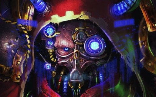 【战锤40k】机械神教飞升后的魔改头部,简称鸡头