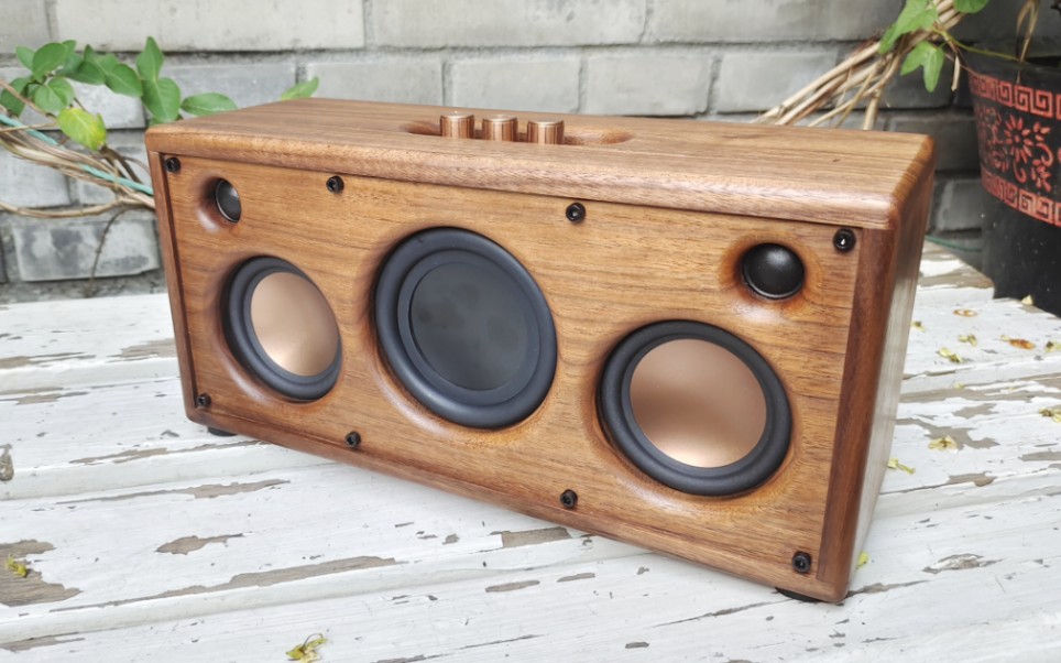 手工自制蓝牙音响 惠威3寸二分频 深夜放毒 来波人声