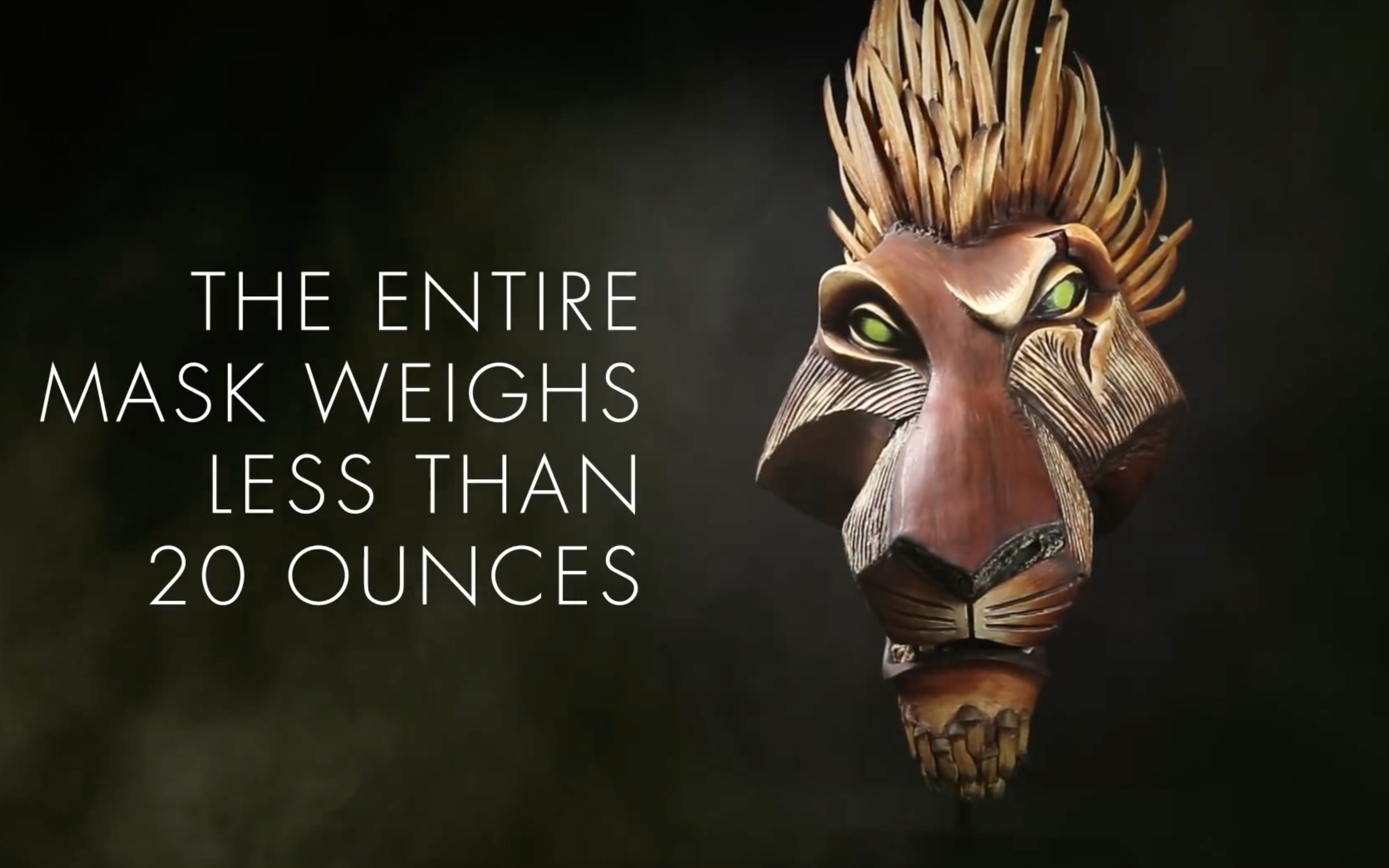 音乐剧《狮子王》刀疤面具设计- scars mask_哔哩哔哩_bilibili