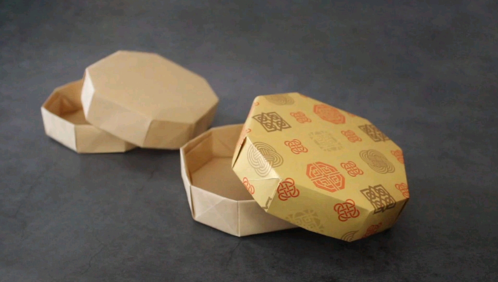 八边形盒子折纸教程 (第三十个)_哔哩哔哩_bilibili