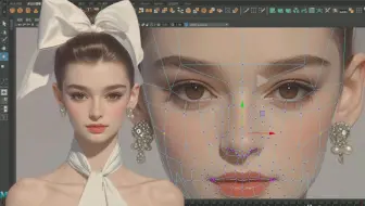 【Maya角色建模】从拉box开始制作写实写实美女角色模型，maya角色建模教程！！！