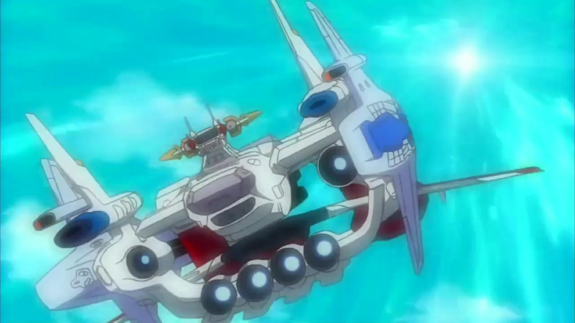 【机动战士高达】"利用阳电子破城炮飞天"