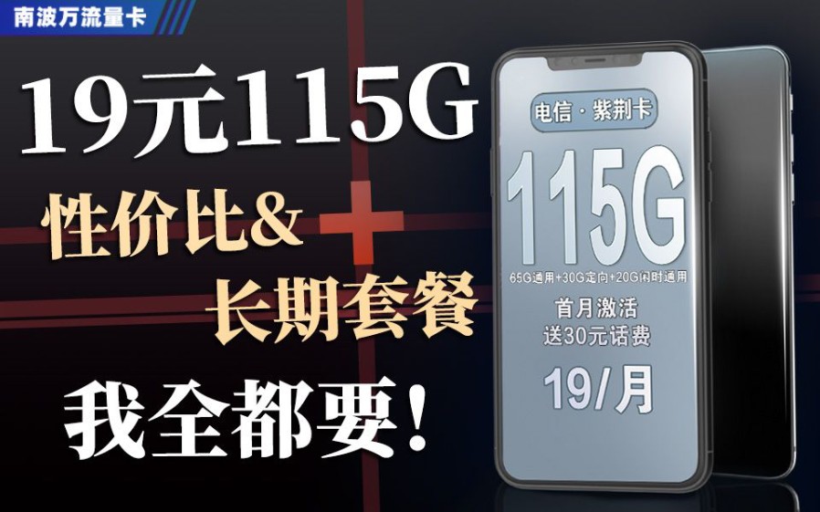 电信流量卡又整新活!!!19元&115g&长期套餐,一卡永益?哔哩哔哩bilibili