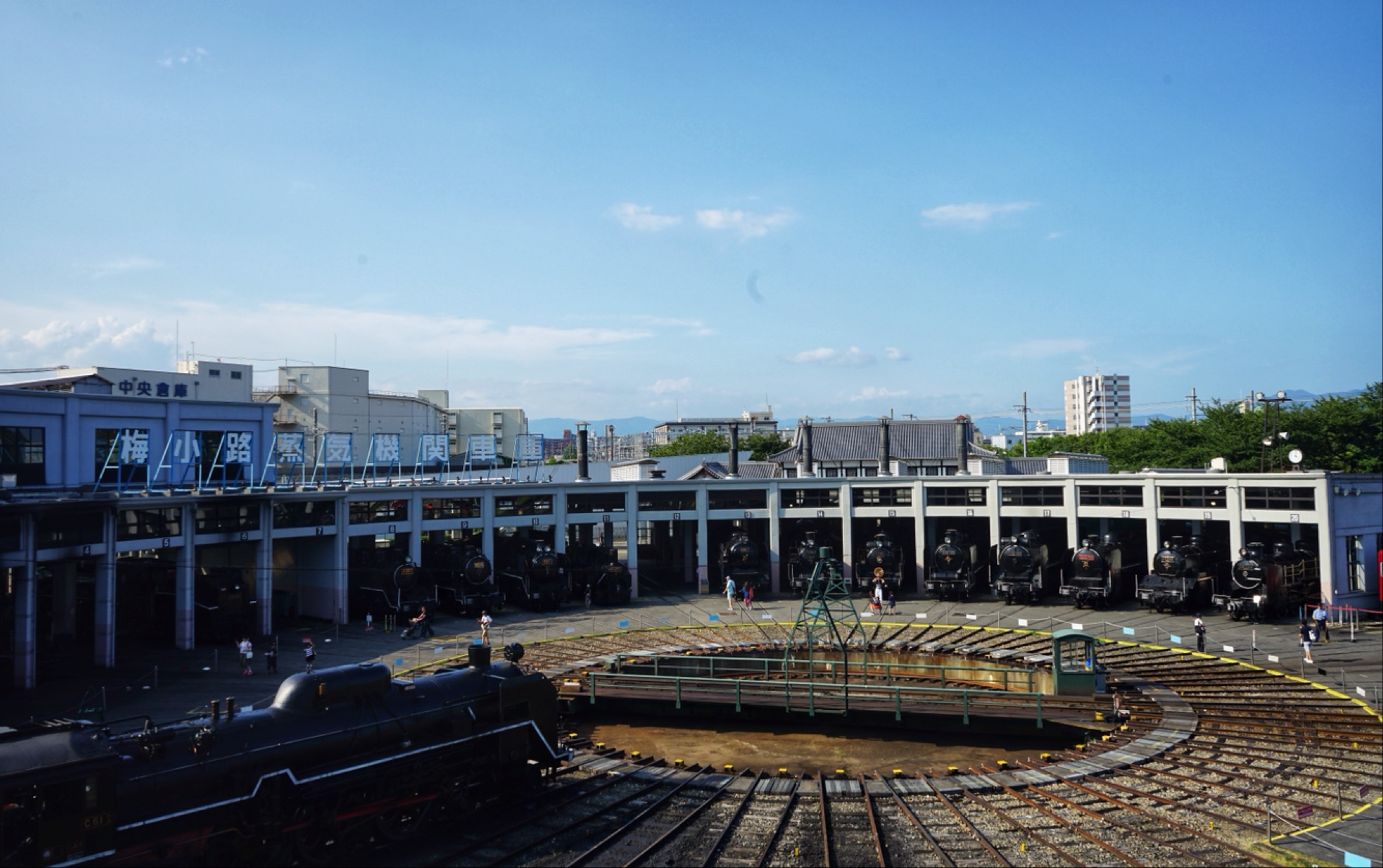 京都鉄道博物馆-梅小路蒸気机関车馆 扇形车库