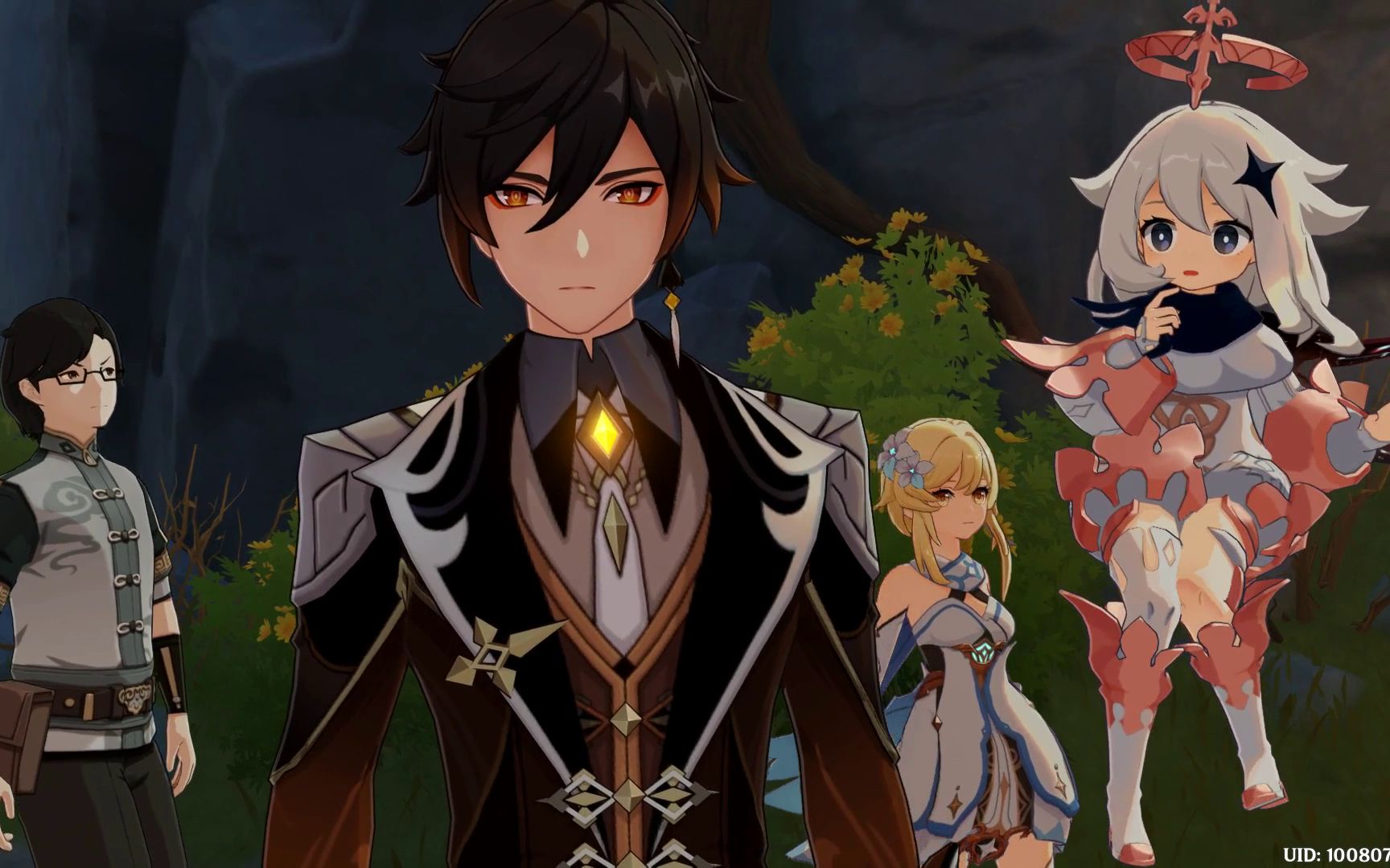 【原神】钟离vs若陀龙王画面 钟离抽卡 古闻之章第二章_哔哩哔哩 (゜