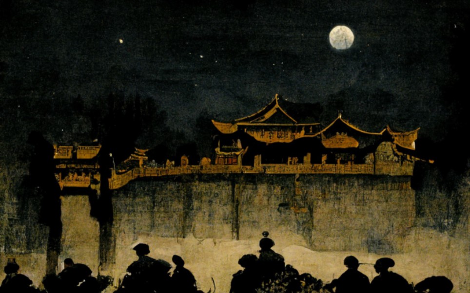 "秦时明月汉时关",但是ai绘画