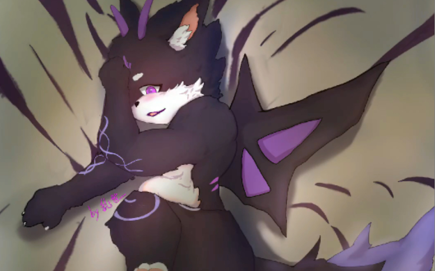 【furry/手工绘画】可爱涩气鹰><哔哩哔哩bilibili