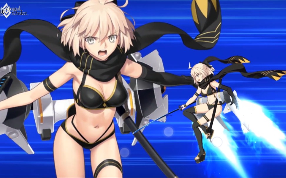 【fgo日服】泳装4期冲田总司宝具演示_哔哩哔哩 (゜-゜)つロ 干杯