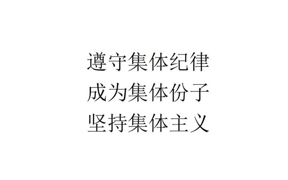 【行动建议】遵守集体纪律,成为集体份子,坚持集体主义哔哩哔哩bilibili