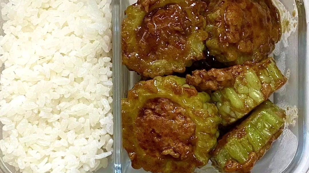 [图]【上班带饭一个月不超300】第8顿 苦瓜酿肉 消费7.2