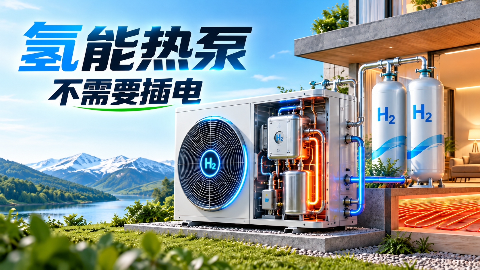 氢能热泵，不需要插电