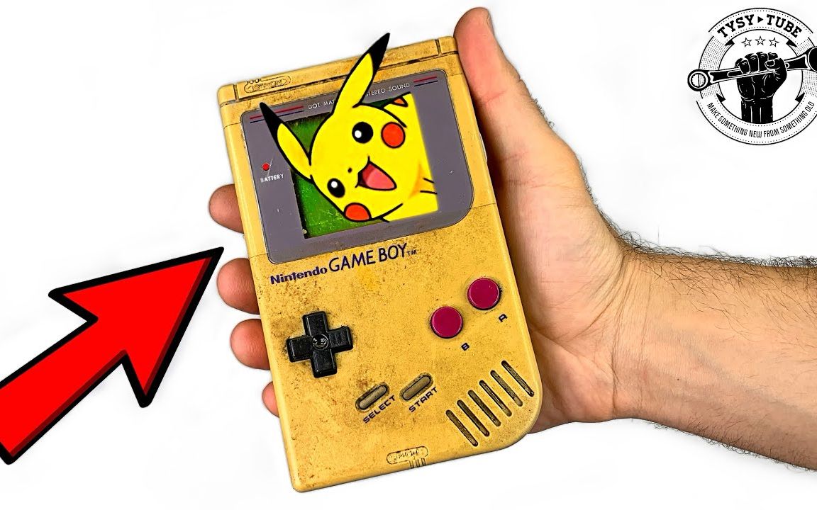 tysytube翻新古老的gameboy游戏机