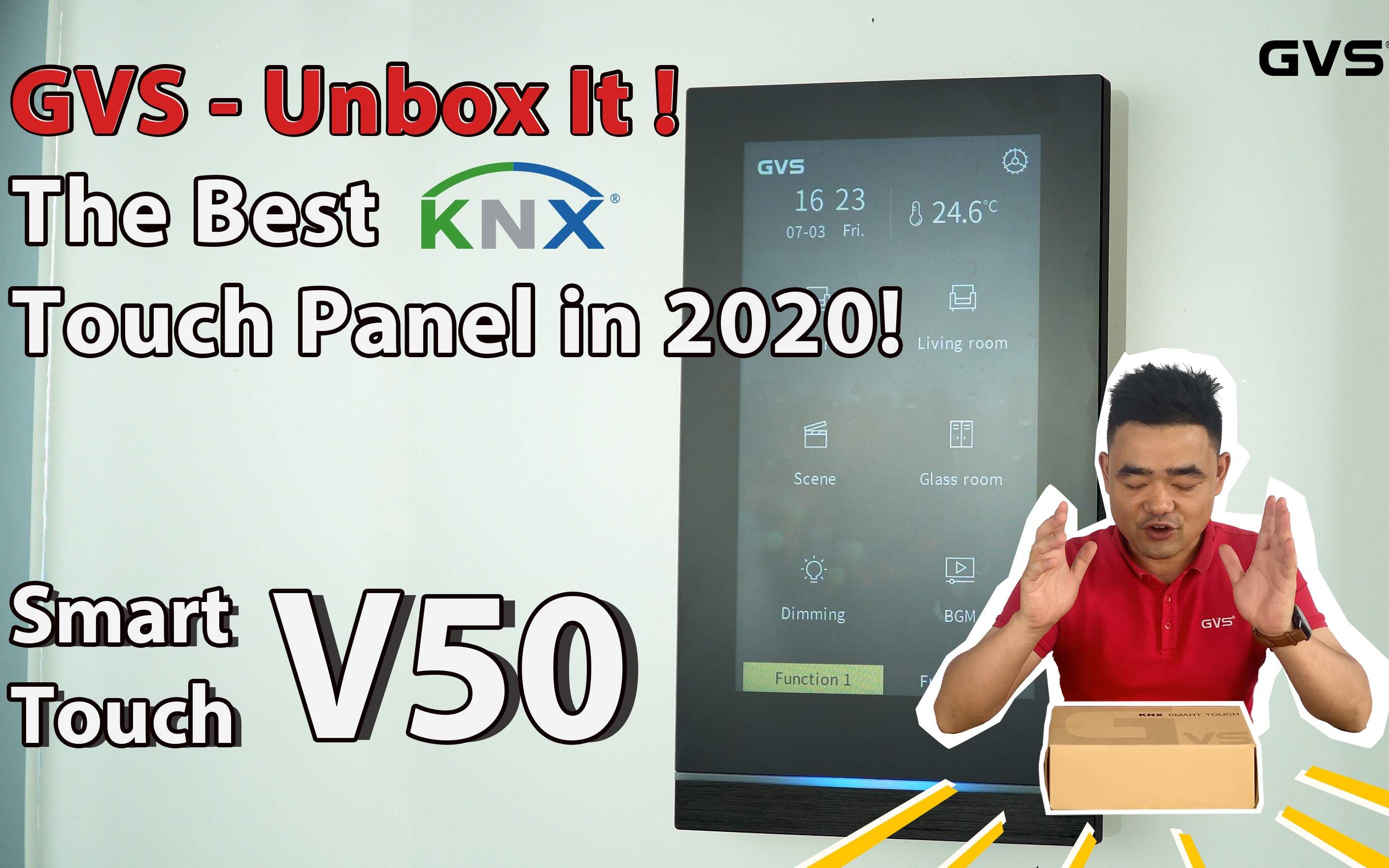 KNX智能屏——全屋智能,一屏掌控!Unbox It! KNX Touch Panel V50哔哩哔哩bilibili