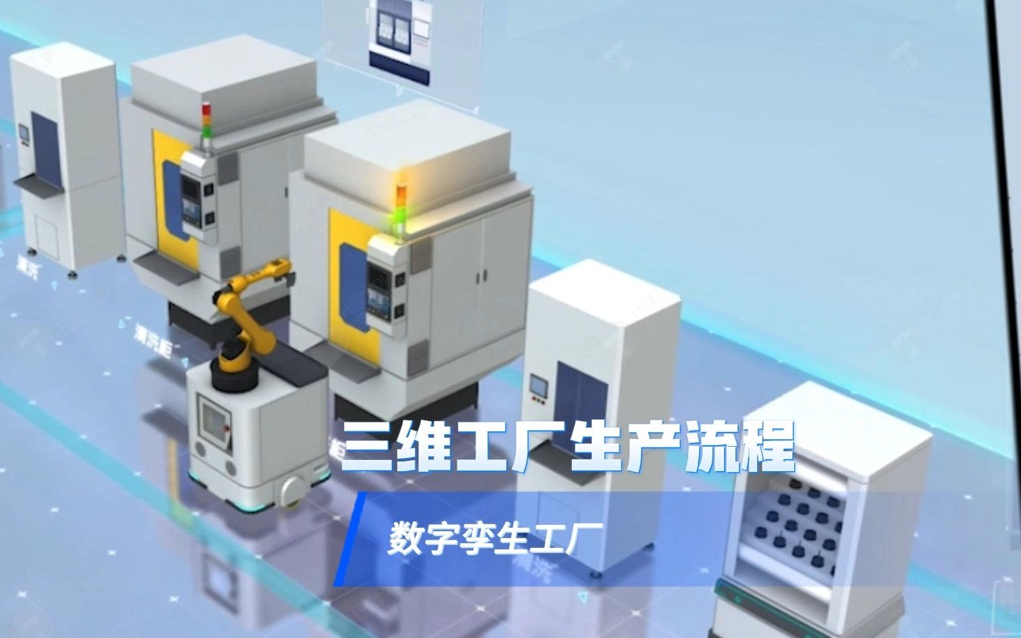 智慧车间三维可视化,生产流程远程监控