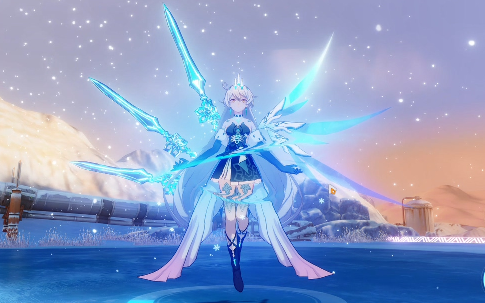 【空之律者】4k画质 女帝和夏季泳装皮肤展示_哔哩哔哩_bilibili