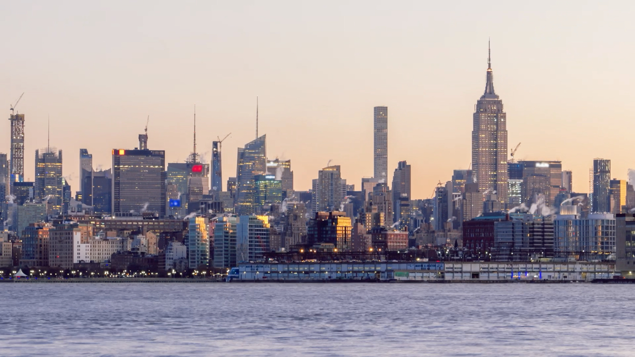 曼哈顿日出,晨曦中的摩天传奇!