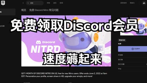 Discord免费会员 熊市不易 薅薅dc的羊毛 哔哩哔哩