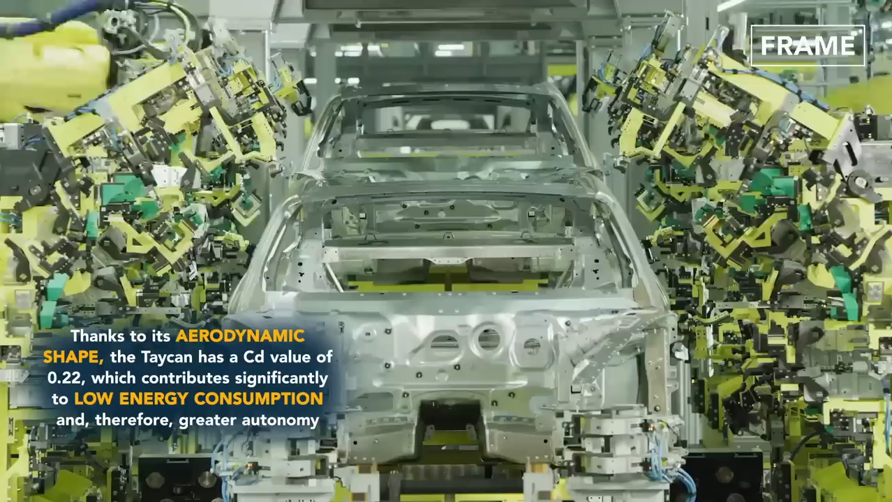 生产新款保时捷 taycan 的大型德国工厂内部