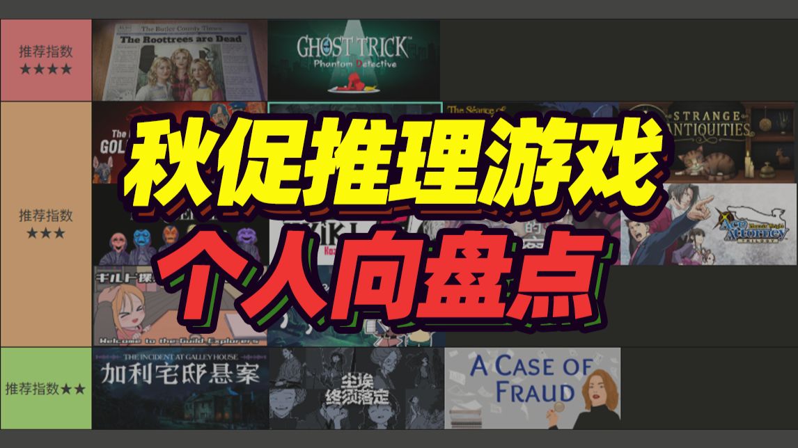 推理迷必看！史低推理盛宴降临！抓紧时间买！15款悬疑推理游戏推荐！26年秋季特卖悬疑推理游戏推荐究极攻略【2026年Steam秋促】