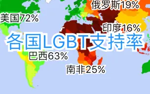 Скачать видео: 世界各国同性恋支持率地图