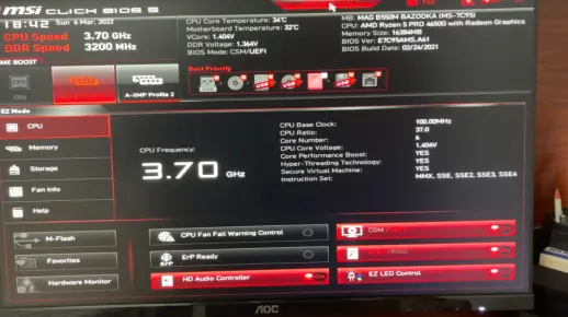 微星 Msi主板Bios开启TPM2.0功能 Win11安装