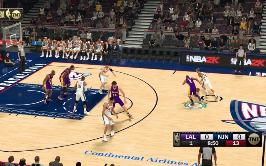 NBA2K21&09新泽西篮网队VS09洛杉矶湖人队&科比加嫂VS卡特阿联单机游戏热门视频